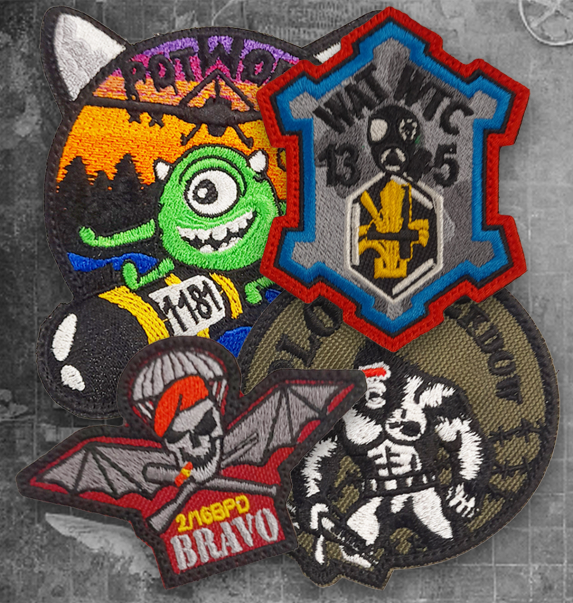 Naszywki na zamówienie z rzepem