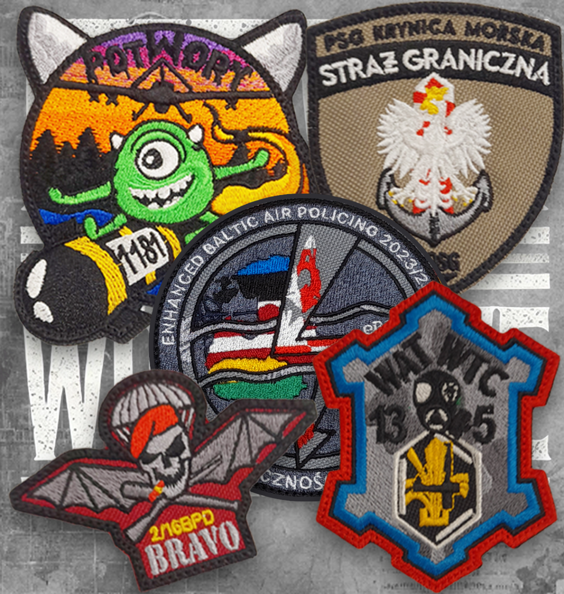 Naszywki wojskowe z rzepem